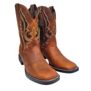 Bota Texana Masculina Goyazes Couro Dalla