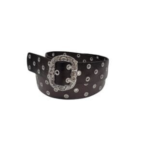 Cinto Pyramid Country Couro Detalhes em Metal Ref 4000