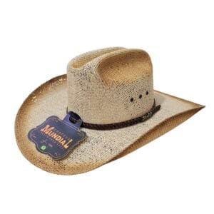 Chapéu Mundial Americano Juta - Aba 10, Banda Couro, Ref 220