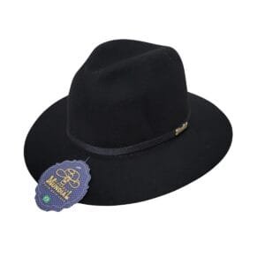 Chapéu Mundial Social Casual Preto - Aba 7,5, Lã, Ref 635