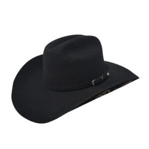 Chapéu Mundial Americano com Aplique Strass - Aba 10, Lã Preto