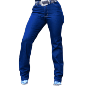 Calça Feminina Race Bull Carpinteira Jeans Azul Escuro