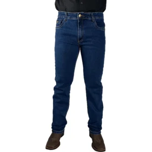 Calça Jeans Puro Mato Relaxed c/ lycra Destroy Escuro 5119