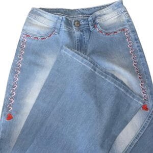 Calca Infantil Feminina Bordada Cavalo ref.V19-10010